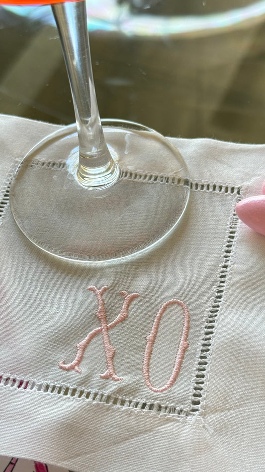 XO Cocktail Napkins - Set of 4