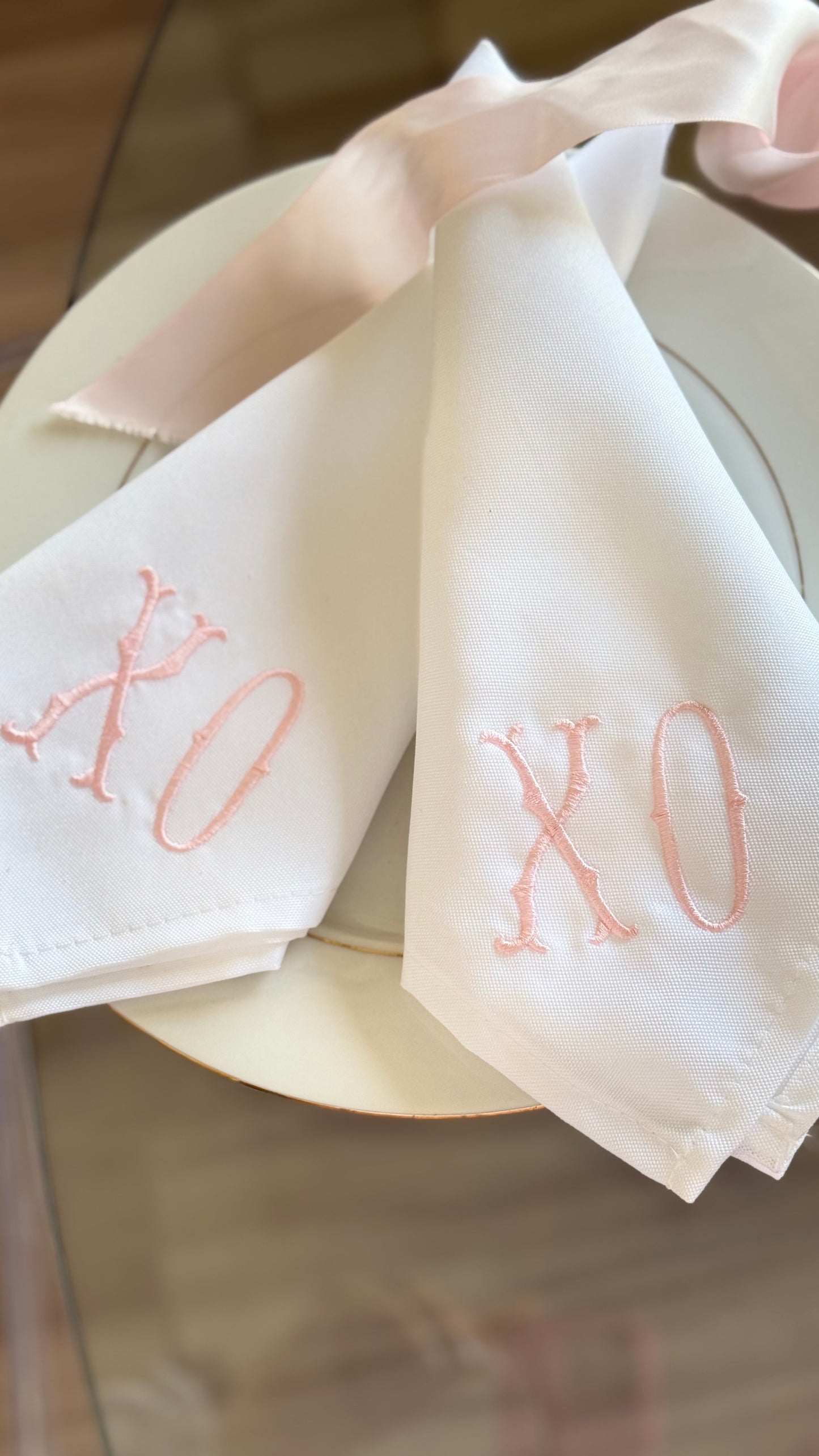 XO Linen Dinner Napkins - Set of 4