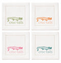 Croc-Tails Linen Cocktail Napkins -Set of 4