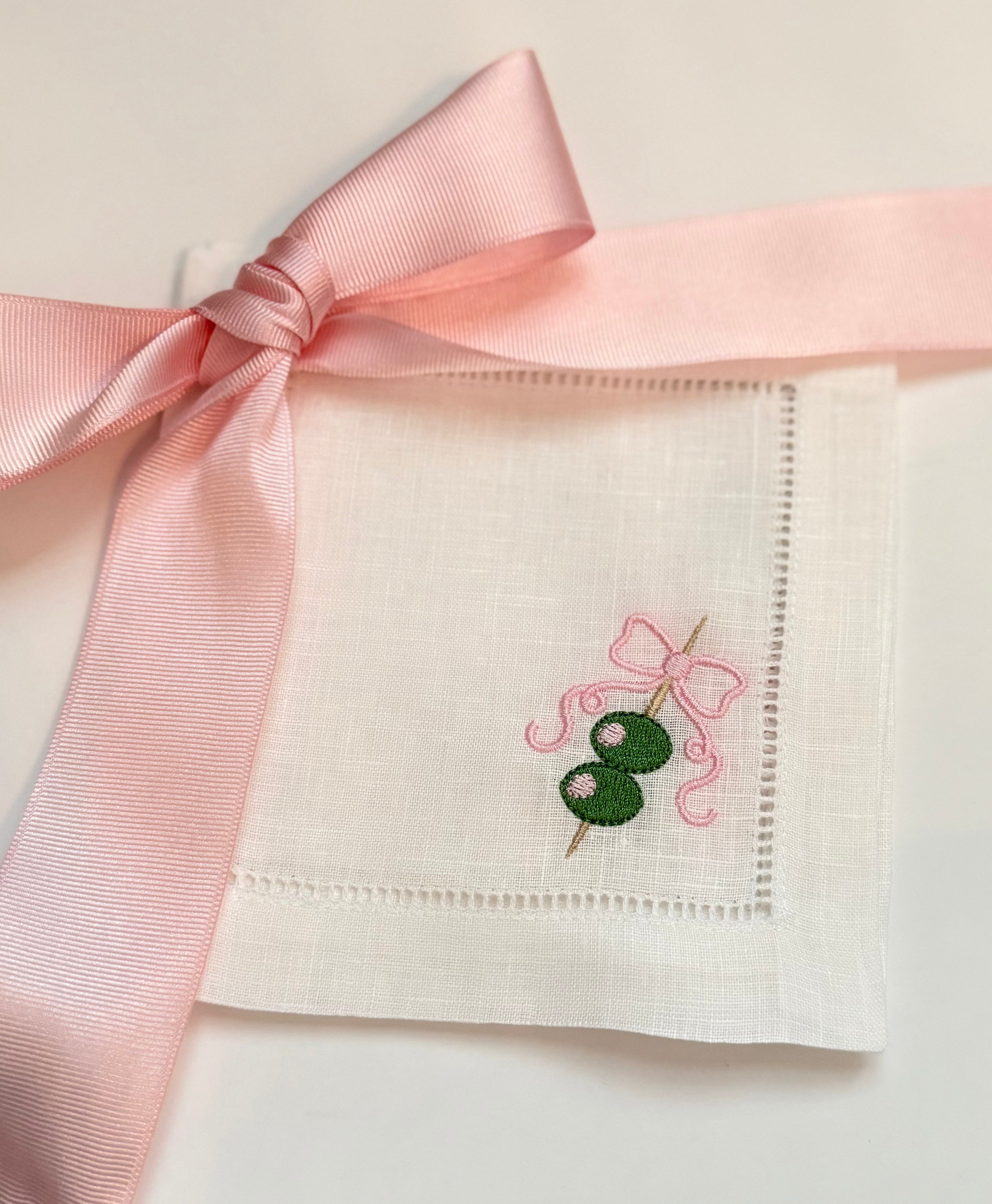 Bow & Olive Cocktail Napkins - Set of 4