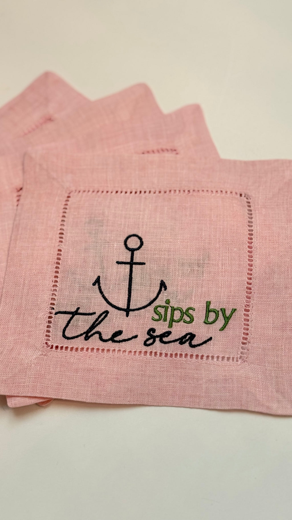 Sips by the Sea Cocktail Napkins - Set of 4