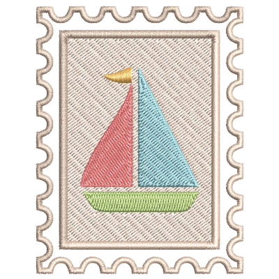 Sailboat Stamp